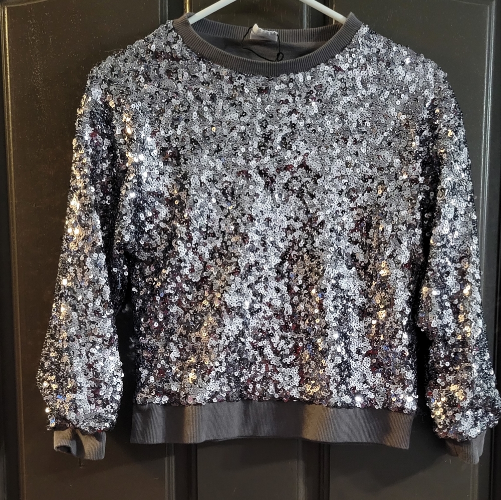Sequins Sweatershirt (SIZE 9)